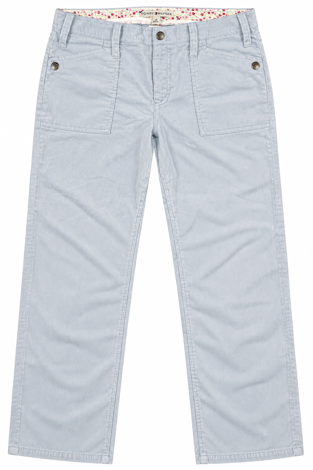 Tommy Hilfiger Women’s Corduroy Pants – Light Blue | W34 | Preloved