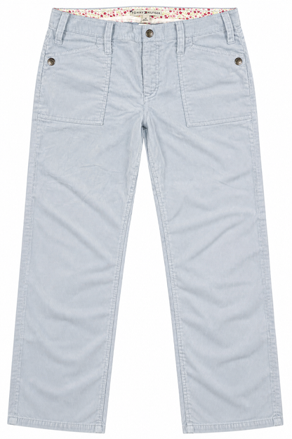 Tommy Hilfiger Women’s Corduroy Pants – Light Blue | W34 | Preloved